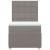 Pat box spring cu saltea, gri taupe, 90x190 cm, textil GartenMobel Dekor