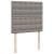 Pat box spring cu saltea, gri taupe, 90x190 cm, textil GartenMobel Dekor