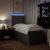 Pat box spring cu saltea, gri taupe, 90x190 cm, textil GartenMobel Dekor