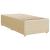 Pat box spring cu saltea, crem, 90x190 cm, textil GartenMobel Dekor
