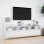 Comodă TV de perete cu lumini LED, alb, 180x31x45 cm GartenMobel Dekor