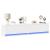 Comodă TV de perete cu lumini LED, alb, 180x31x38 cm GartenMobel Dekor
