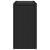 Masă laterală grădină blat sticlă negru 58x27,5x55 cm poliratan GartenMobel Dekor