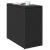 Masă laterală grădină blat sticlă negru 58x27,5x55 cm poliratan GartenMobel Dekor