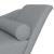 Șezlong cu perne, gri deschis, material textil GartenMobel Dekor