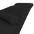 Șezlong cu perne, negru, material textil GartenMobel Dekor