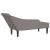 Șezlong cu perne, gri taupe, material textil GartenMobel Dekor