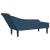 Șezlong cu perne, albastru, material textil GartenMobel Dekor