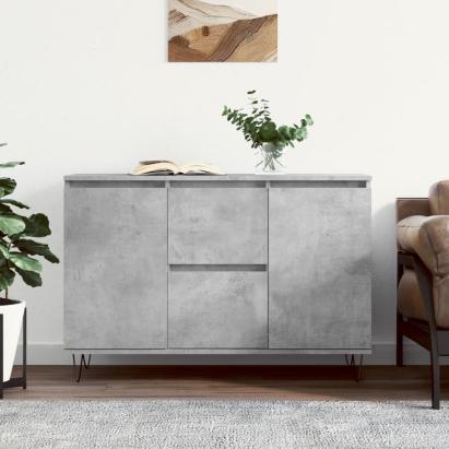 Servantă, gri beton, 104x35x70 cm, lemn prelucrat GartenMobel Dekor