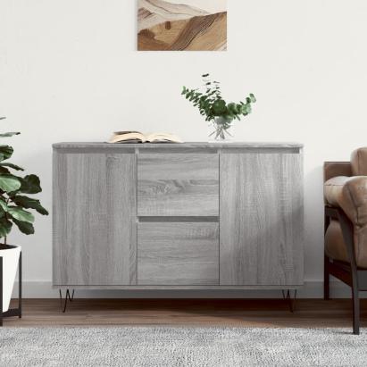 Servantă, gri sonoma, 104x35x70 cm, lemn prelucrat GartenMobel Dekor
