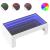 Măsuță de cafea cu LED infinity, alb, 90x50x30 cm GartenMobel Dekor