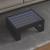 Măsuță de cafea cu LED infinity, negru, 70x53x30 cm GartenMobel Dekor