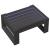Măsuță de cafea cu LED infinity, negru, 70x53x30 cm GartenMobel Dekor