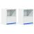 Noptiere cu lumini LED, 2 buc., alb, lemn prelucrat GartenMobel Dekor