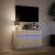 Dulap TV cu LED, alb, 91x34x61 cm, lemn prelucrat GartenMobel Dekor