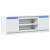 Dulap TV cu LED, alb, 139,5x34x50 cm, lemn prelucrat GartenMobel Dekor