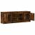 Dulap TV cu LED, stejar fumuriu, 139,5x34x50 cm, lemn prelucrat GartenMobel Dekor