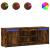 Dulap TV cu LED, stejar fumuriu, 139,5x34x50 cm, lemn prelucrat GartenMobel Dekor