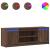 Dulap TV cu LED, stejar maro, 139,5x34x50 cm, lemn prelucrat GartenMobel Dekor