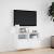 Comodă TV de perete cu lumini LED, alb, 80x31x45 cm GartenMobel Dekor