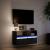 Dulap TV de perete cu lumini LED negru 80x31x45 cm GartenMobel Dekor