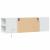 Dulap TV de perete cu lumini LED, alb, 135x31x39,5 cm GartenMobel Dekor