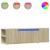 Dulap TV de perete cu lumini LED, stejar sonoma, 135x31x39,5 cm GartenMobel Dekor