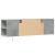 Dulap TV de perete cu lumini LED, gri beton, 135x31x39,5 cm GartenMobel Dekor