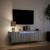 Comodă TV de perete cu lumini LED, gri sonoma, 135x31x39,5 cm GartenMobel Dekor