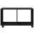 Dulap cu roți, negru, 72x33x42,5 cm, lemn prelucrat GartenMobel Dekor