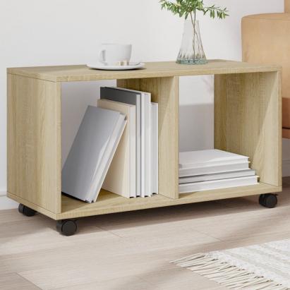 Dulap cu roți, stejar sonoma, 72x33x42,5 cm, lemn prelucrat GartenMobel Dekor