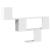 Raft de perete, alb, 100x15x70 cm, lemn prelucrat GartenMobel Dekor