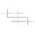 Raft de perete, alb, 124,5x18x60,5 cm, lemn prelucrat GartenMobel Dekor