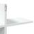 Raft de perete, alb, 124,5x18x60,5 cm, lemn prelucrat GartenMobel Dekor