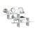 Raft de perete, alb, 124,5x18x60,5 cm, lemn prelucrat GartenMobel Dekor
