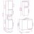 Set mobilier de baie, 3 piese, stejar sonoma, lemn prelucrat GartenMobel Dekor