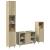 Set mobilier de baie, 3 piese, stejar sonoma, lemn prelucrat GartenMobel Dekor