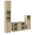 Set mobilier de baie, 3 piese, stejar sonoma, lemn prelucrat GartenMobel Dekor