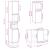 Set mobilier de baie, 3 piese, stejar sonoma, lemn prelucrat GartenMobel Dekor