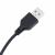 Birou cu lumini LED, negru, 130x130x91 cm, lemn prelucrat GartenMobel Dekor