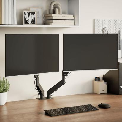 Braț monitor dublu pentru ecran max. 27 inci VESA 75/100mm 20kg GartenMobel Dekor