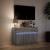 Dulap TV cu LED, gri sonoma, 91x34x61 cm, lemn prelucrat GartenMobel Dekor