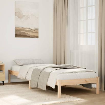Cadru de pat foarte lung fără saltea, 90x220 cm, lemn masiv pin GartenMobel Dekor