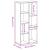Bibliotecă, stejar sonoma, 50x25x105 cm, lemn prelucrat GartenMobel Dekor