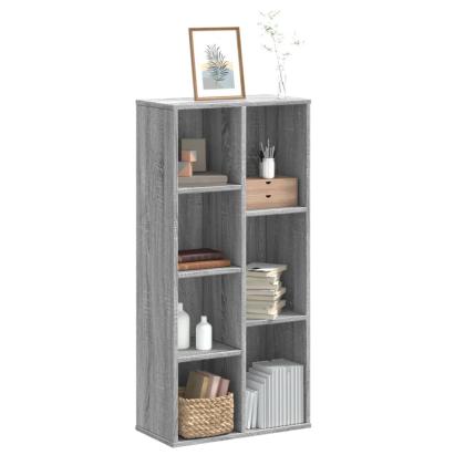 Bibliotecă, gri sonoma, 50x25x105 cm, lemn prelucrat GartenMobel Dekor