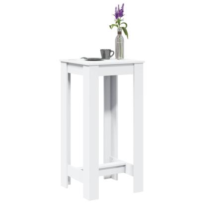 Masă bar, alb, 51x50x103,5 cm, lemn prelucrat GartenMobel Dekor