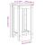 Masă bar, gri beton, 51x50x103,5 cm, lemn prelucrat GartenMobel Dekor