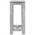 Masă bar, gri beton, 51x50x103,5 cm, lemn prelucrat GartenMobel Dekor