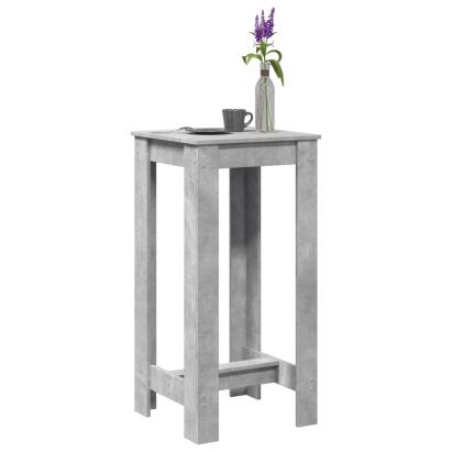 Masă bar, gri beton, 51x50x103,5 cm, lemn prelucrat GartenMobel Dekor