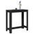 Masă de bar, negru, 102x50x103,5 cm, lemn prelucrat GartenMobel Dekor